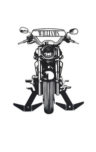 Motorrad Helm Halter Gestell Metall Motorrad Schild Haken Aufhänger Wandhalterung Deko - Bild 1 von 5