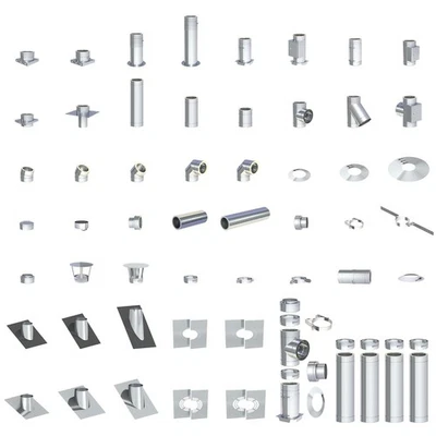 H&M GERMANY H&M NewLine Edelstahl Kamin 150mm Schornstein Bausatz Kaminrohr Edelstahlkamin