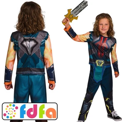 Rubies Official Classic He-Man & Sword Kids Childs Fancy Dress Costume - Image 1 of 4