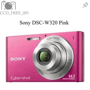 Sony DSC-W320 Retro-Digitalkamera 14,1 MP Pink 2-facher Digitalzoom Autofokus - Bild 1 von 13