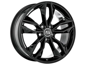 Cerchio in Lega MSW 71 in 8x18 ET40 Foratura 5x114,3 Colore Gloss Black - Imagen 1 de 2