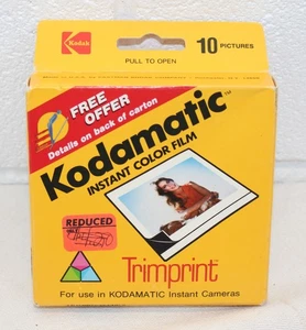 New Kodak Kodamatic Instant Color Film Expired 1984 Unopened! DISPLAY ONLY!! - Picture 1 of 9
