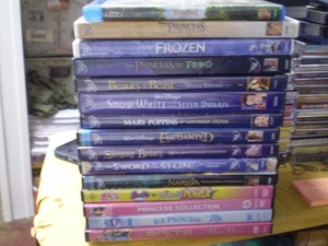 (16) Disney Princess DVD Lot: Frozen  Beauty & Beast  Snow White Sleeping Beauty - Picture 1 of 1