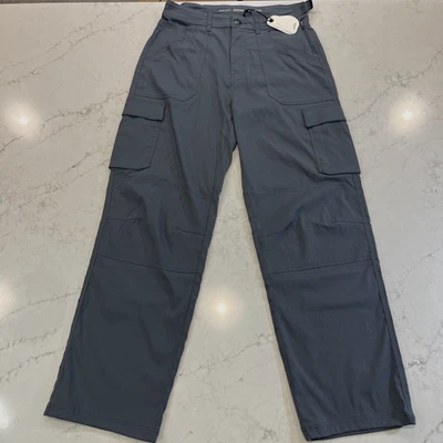 prAna NEW Stretch Zion Cargo Pant Womens 12 x33 Blue Hiking High Rise Cinch Hem - Image 1 of 4