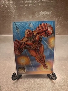 1995 Flair Marvel Annual Iron Man Chromium Insert Card #3 Of 12 - Picture 1 of 2