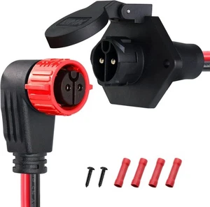 Trolling Motor Plug,12V/24V/26V/48V Plug and Red,Elbow - Foto 1 di 7