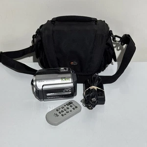 JVC Everio GZ-MG130U Hybrid 30G Camcorder Tested Charger Remote & Bag - Picture 1 of 12