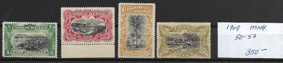 BELGIAN CONGO  @ 1909  OCB 50-53 MNH €350.00  NICE PRICED @Bel.242 - Image 1 of 1
