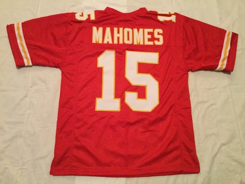 Patrick Mahomes UNSIGNED CUSTOM Sewn Stitched Red Jersey - M, L, XL, 2XL, 3XL Cover