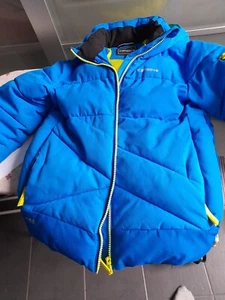 Winterjacke blau von Ticket Icepeak mit abnehmbarer Kapuze ,Gr. 128,gebr. - Bild 1 von 7