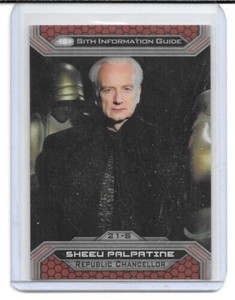 2015 Star Wars Chrome Perspectives Jedi vs. Sith Refractors #21S Sheev !!