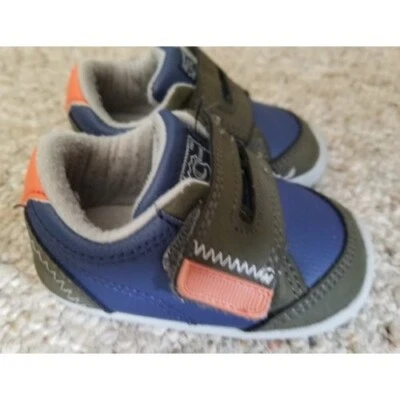 * CARTER’S Blue Crawl and Walk Shoes Infant Boys Size 3 - Image 1 of 4