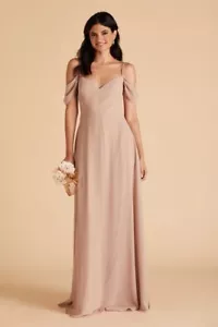 Birdy Grey Devin Convertible Chiffon Bridesmaid Dress Taupe Sm Adjustable Straps - Picture 1 of 13