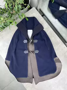 Sacai Wool Poncho Jacket Men`s Size M - Picture 1 of 17