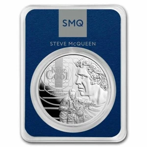 Motocicleta Harley Steve McQueen The King of Cool Indian 2021 1 oz plata .999 - Imagen 1 de 10