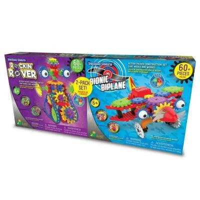 Techno Gears Plastic Rocking Rover and Bionic Biplane 2 Pack Sets For 6+ Years - Image 1 of 4