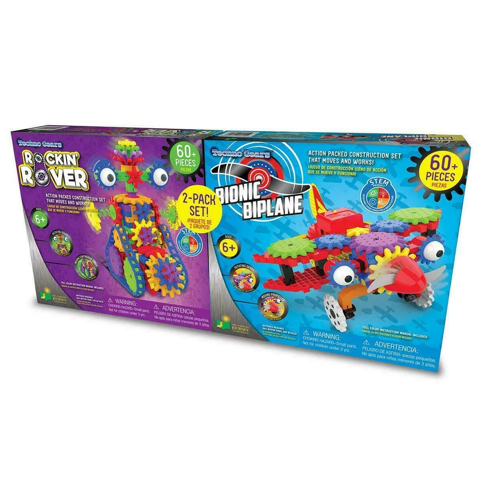 Techno Gears Plastic Rocking Rover and Bionic Biplane 2 Pack Sets For 6+ Years - Image 1 of 4