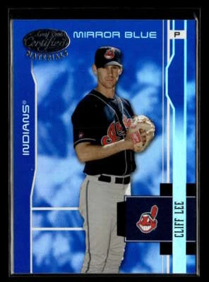 2003 Leaf Certified Materials Cliff Lee Mirror Blue /50 #53 Indians FX6782 - Image 1 of 2