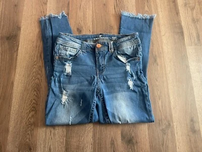 Jeans Almost Famous, Feminino Tamanho 7, Azul, Jeans, Skinny, Bolsos - Imagem 1 de 4