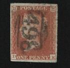 Sg8 (Bs91) 1D Red Imperf Plate 122 - Dk - 4 Margin - Very Fine - 498 Manchester