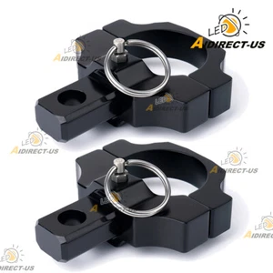 2X 1.75" to 2" Mounting Bracket for LED Whip Light Flag Bar UTV ATV Rollbar Cage - Picture 1 of 8