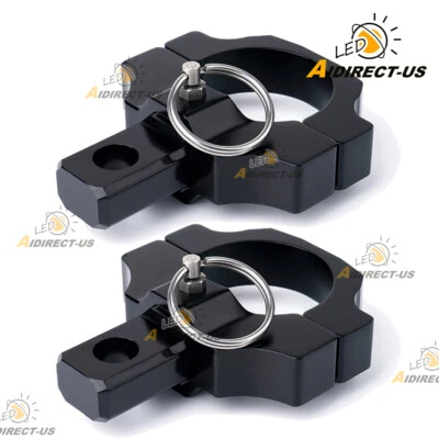 2X 1.75" to 2" Mounting Bracket for LED Whip Light Flag Bar UTV ATV Rollbar Cage - Image 1 of 4