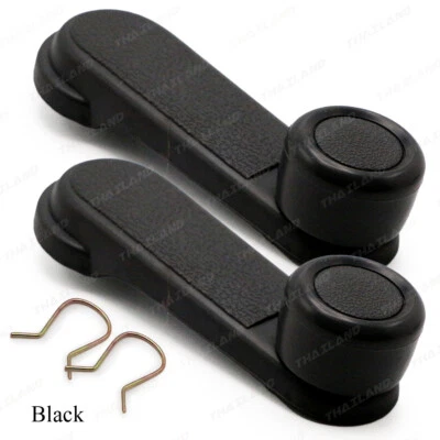 Window Crank Handle Black Pair Fits Nissan Frontier Navara D21 D22 1986 2005 - Image 1 of 4