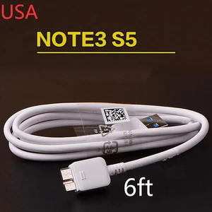 6Ft For Samsung Galaxy Note 3 III S5 USB 3.0 Data Charging Cord SYNC CABLE USA - Picture 1 of 5