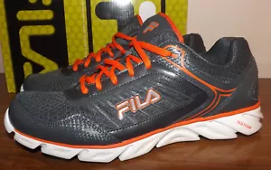 ZAPATOS PARA CORRER FILA TALLA 9M ESPUMA VISCOELÁSTICA FRESCOS 2 GRIS OSCURO Y NARANJA PARA HOMBRE NUEVOS - Imagen 1 de 13
