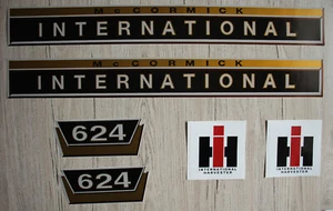 IHC / Mc Cormick Aufkleber international 624 Gold Logo Emblem Sticker Label kurz - Bild 1 von 1