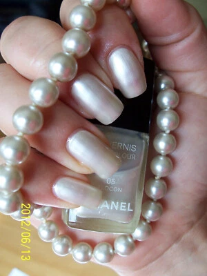 CHANEL 05 FLOCON Vintage Silky Sheer White Chiffon Bridal Nail Varnish New NoBox Foto 1 de 4