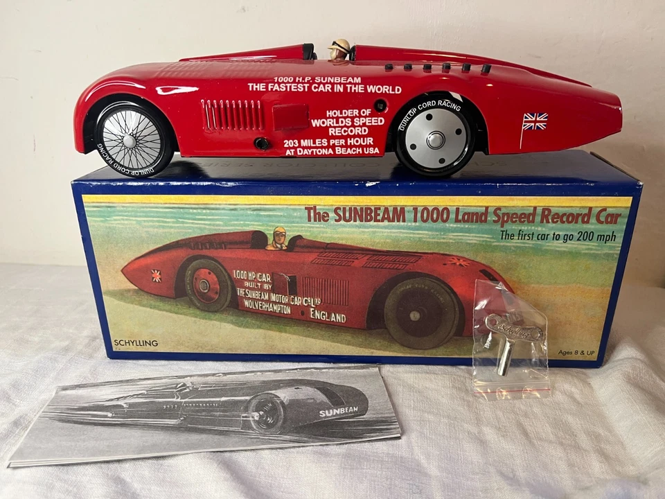 SCHYLLING COLLECTOR SERIES - THE SUNBEAM 1000 LAND SPEED RECORD CAR con scatola - Immagine 1 di 4