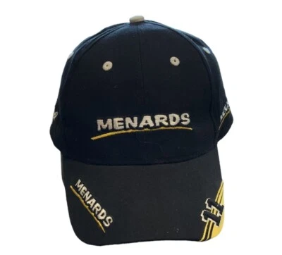 Gorra de béisbol Ryan Menard #11 NASCAR Menards gorra de carreras gancho y bucle negro Foto 1 de 4