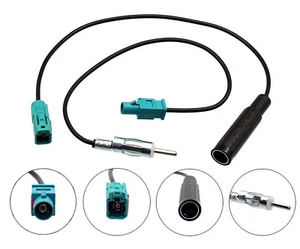 Fakra aerial antenna adapters to DIN for FM modulator Mercedes VW Seat CT27FM02 - Picture 1 of 4