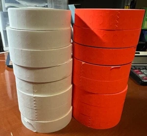 White & Orange Sleeve of Labels for Monarch 1131 One-Line Price Gun - Picture 1 of 1