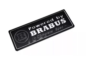 "POWERED BY BRABUS" Emblem Aufkleber Abzeichen Sticker Smart Mercedes Maybach - Bild 1 von 14