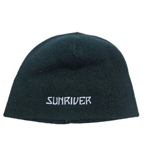 Cappello berretto Sunriver nero pile berretto invernale caldo unisex design semplice golf - Foto 1 di 4
