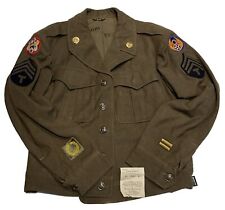 1945 Original WWII U.S. Army 8th Air Force USAAF Technician 4th E4 Wool Jacket