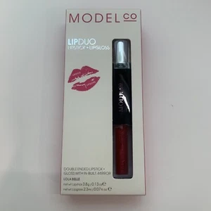 ModelCo Lip Duo Double Ended Lipstick & Lip Gloss With Mirror - Lola Belle - Picture 1 of 1