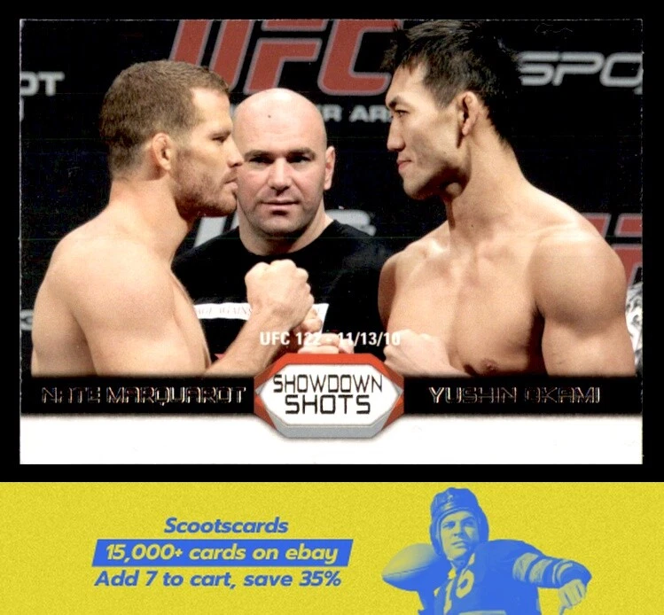 2011 Topps UFC Moment of Truth - Showdown Shots Duals Marquardt/Okami #SS-MO - Image 1 of 2