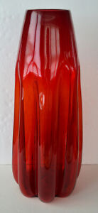 Blenko #7924 Sheppard Architectural Red 22'' Vase
