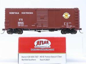 HO Scale Atlas 20004767 NS Norfolk Southern 40' Post War Box Car #28107