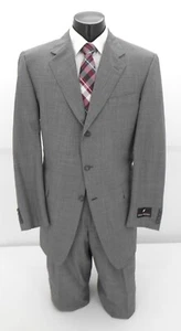 Hickey Freeman Gray, Black Check Men's Suit 100% Wool $199.99 - Picture 1 of 3