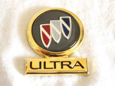1991 - 1996 BUICK PARK AVENUE ULTRA 24K GOLD PLATED FENDER EMBLEM - 25630931 - Image 1 of 2