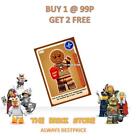LEGO - #105 - GINGERBREAD MAN - CREATE THE WORLD TRADING CARD + FREE GIFT - NEW