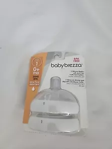 Baby Brezza Stage 1 0+ Months Slow Flow Silicone Nipples BPA Free New - Picture 1 of 2