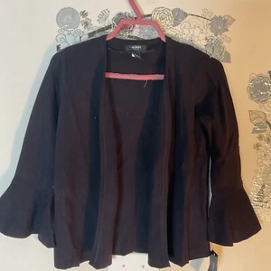 Alfani Petite Black Cardigan Sweater Bell Sleeves Size P/P - Picture 1 of 9