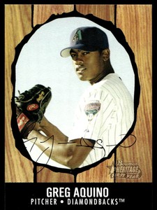 2003 Bowman Heritage 191 Greg Aquino Diamondbacks KN Baseball Card