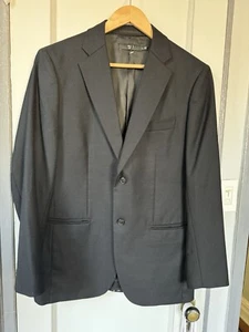 NWOT J+ Uniqlo Mens Wool 2 Button Blazer Sportcoat Size L Black - Picture 1 of 8