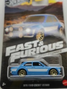 Ford Escort RS1600 1970 F&F - Hot Wheels (1/64) modellino auto modellino auto - Foto 1 di 2